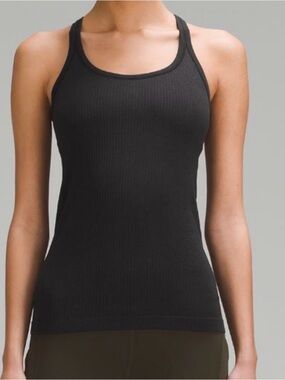 Lululemon Ebb to Street Tank Top - Ribbed, Built In Bra.